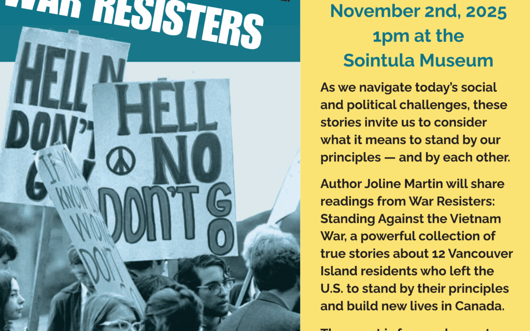 Book Reading: War Resisters